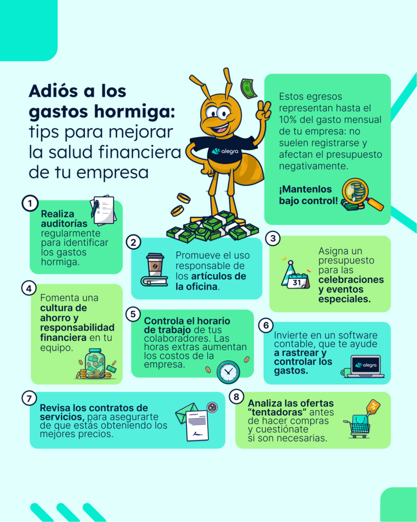 Gastos hormiga en una empresa: 13 tips para cuidar las finanzas de tu negocio 4 INFOGRAFIA GASTOS HORMIGA