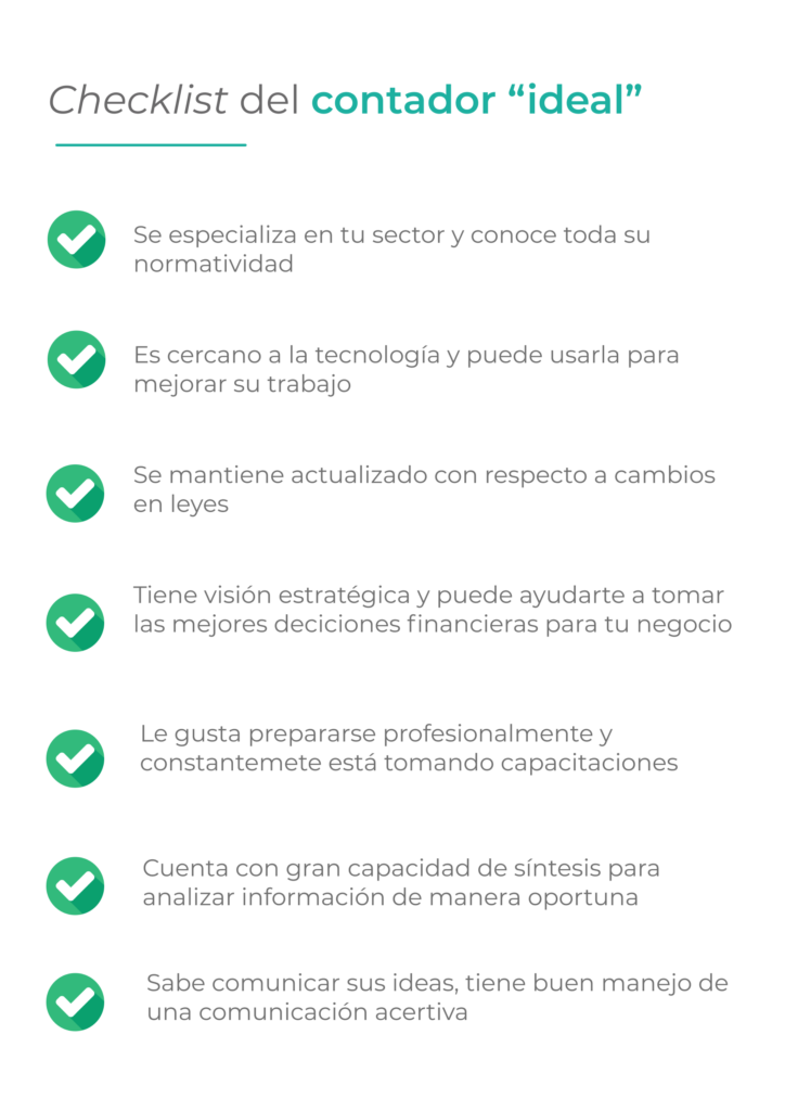 checklist para encontrar al mejor contador para tu negocio