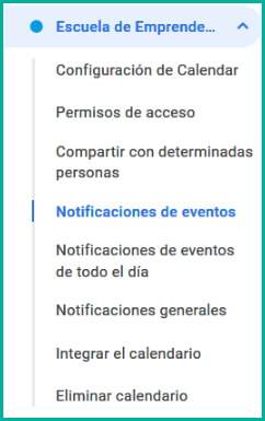 Utiliza Google Calendar y haz que tus reuniones sean de 30 minutos 3 Notificaciones de eventos